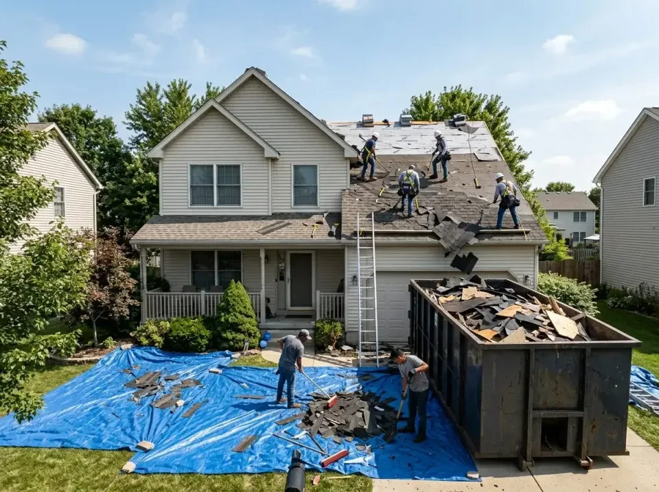 roof-replacement-debris-remova-004 — frequently asked questions, Cheapest Dumpster Rentals in Bellbrook, OH